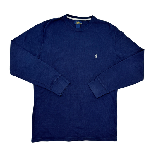 Ralph Lauren Sweater dunkelblau mit weißem Reiter