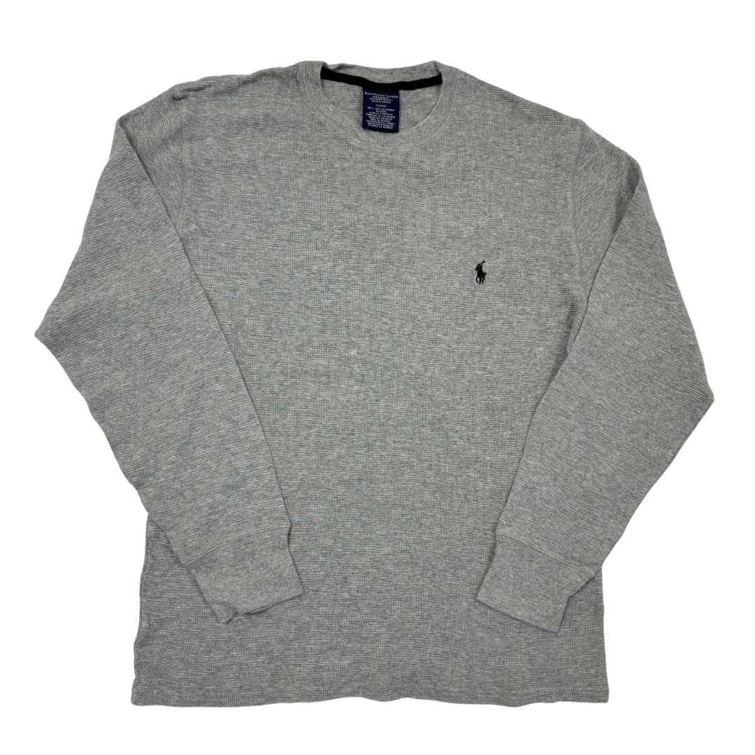 Ralph Lauren Sweater grau mit schwarzen Reiter