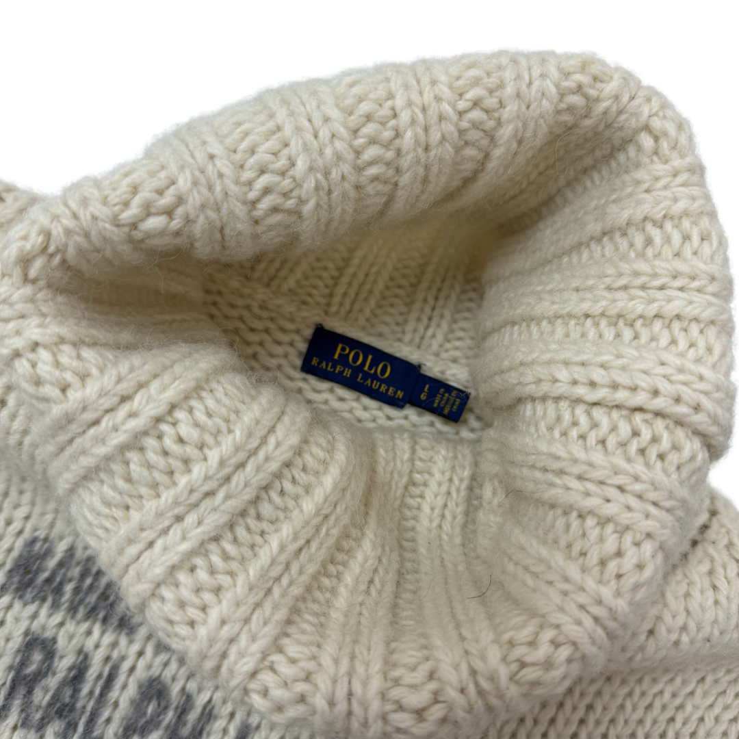 Ralph Lauren Sweater Creme mit Kragen