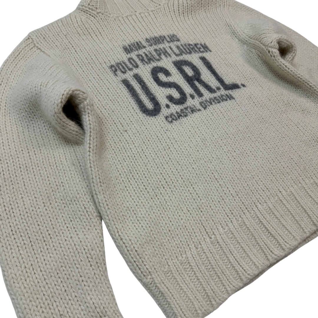 Ralph Lauren Sweater Creme mit Kragen