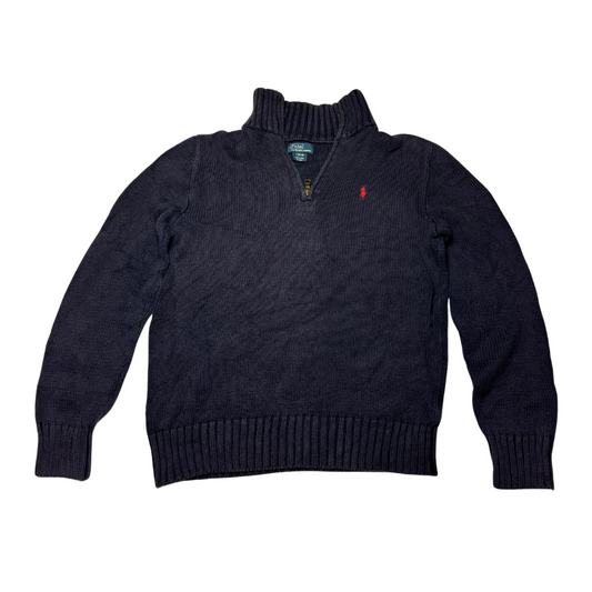 Ralph Lauren halfzip dunkelblau roter Reiter