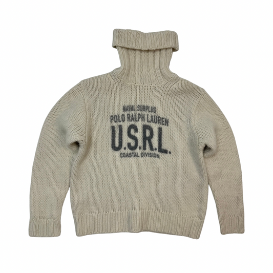 Ralph Lauren Sweater Creme mit Kragen